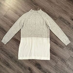 Quinn Cashmere Twofer Mock neck Sweater